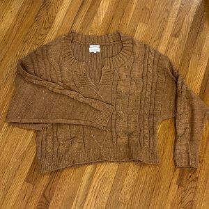 Blu Pepper Light Brown Oversized Medium Sweater
